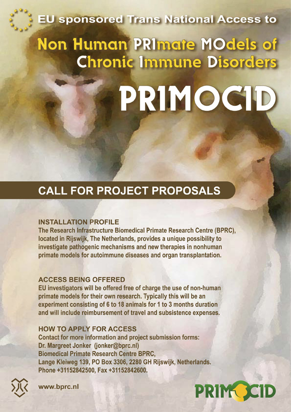 Poster describing the PRIMOCID activities