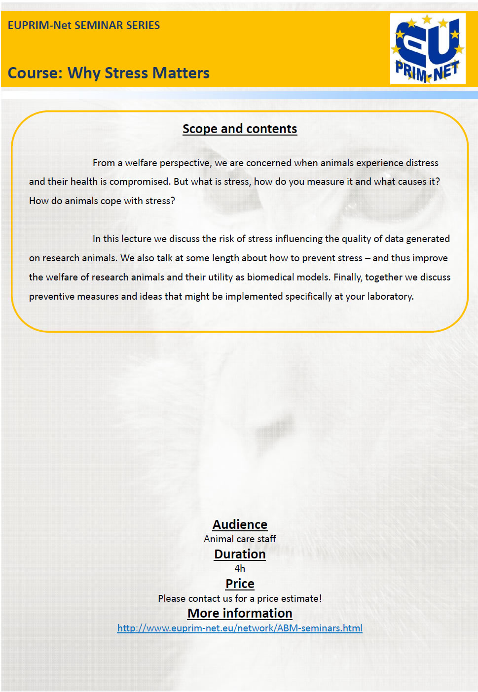 scopes and contents of the Stress course